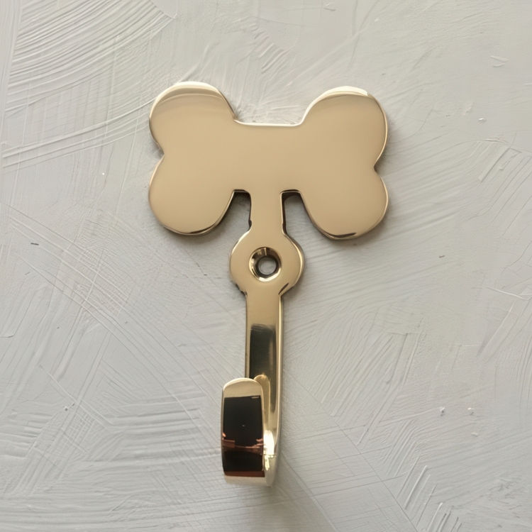 Krok för hundkopplet, DOG BONE, H 8,5 cm, Exmez, Mässing