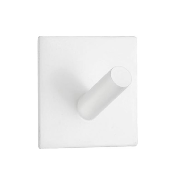 Krok, Självhäftande, Square, BESLAGSBODEN, 4,5 x 4,5 cm, Vit