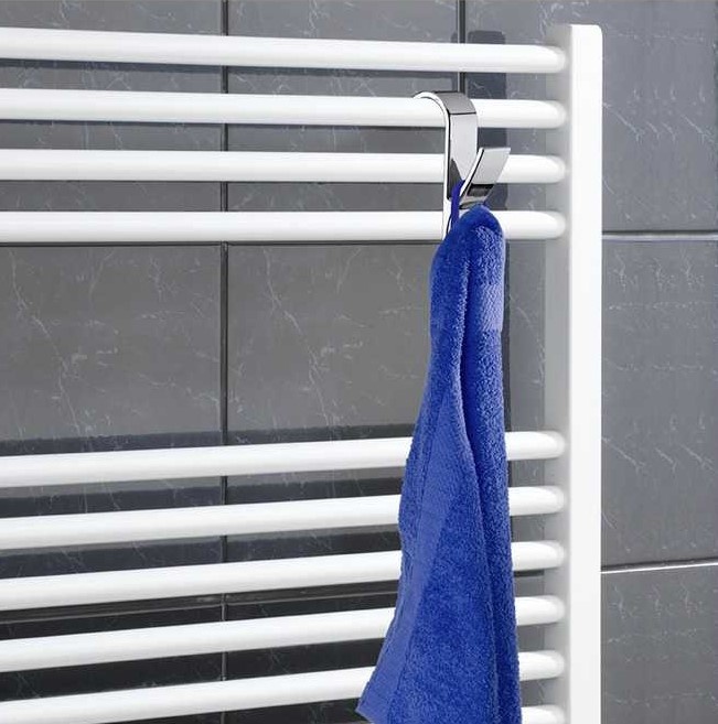 Krokar för Handdukstorkar, 2 st, RADIATOR HOOKS, 2,5 x 7 x H 10,5