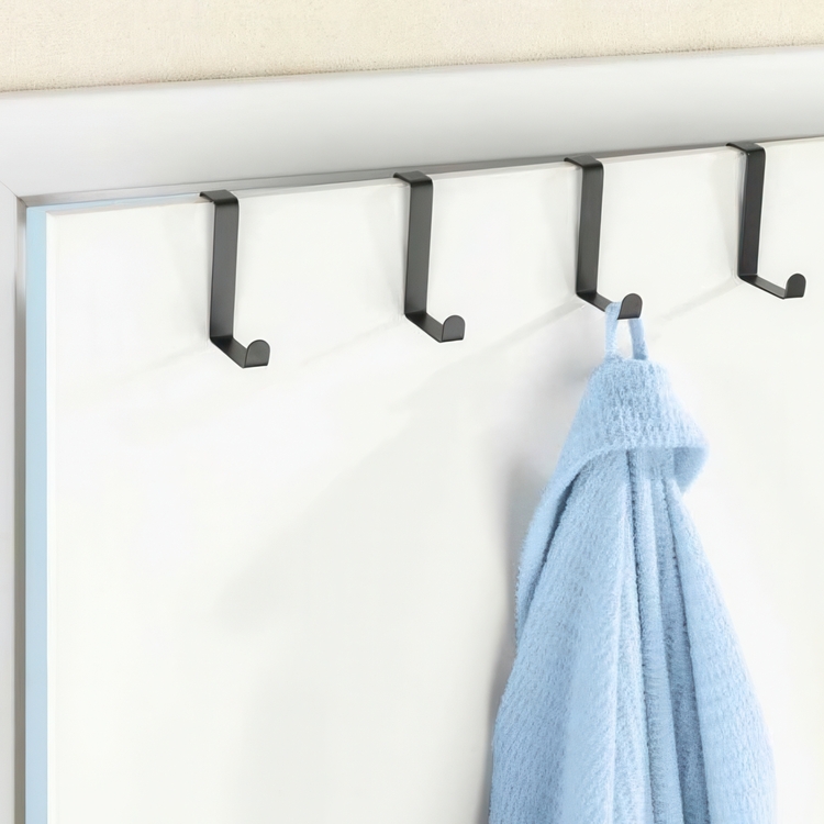 Krokar för skåpkant / lådkant / dörr, 4 st, UNIVERSAL, Metall