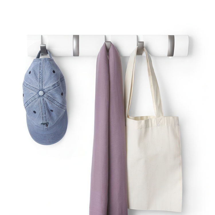 Kroklist med 5 krokar, UMBRA FLIP 5 HOOK, 51 x H 6,5 cm