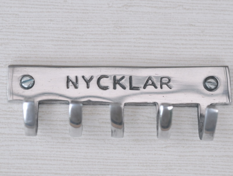 Kroklist, NYCKLAR, Exmez, 12 x 3 x H 4 cm, Aluminium