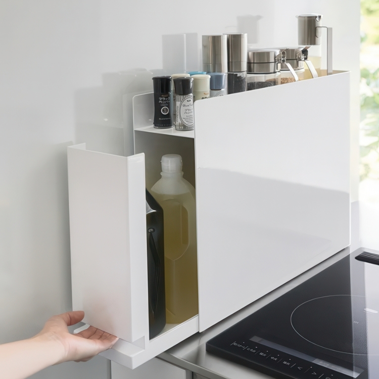 Kryddskåp för smala ytor, PULL-OUT SEASONING RACK, 50 x 12,5 x H 36,7 cm, Yamazaki