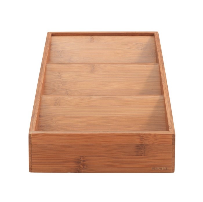 Kryddställ för låda, BAMBOO SPICE RACK, 20 x 38 x H 6 cm, Brun