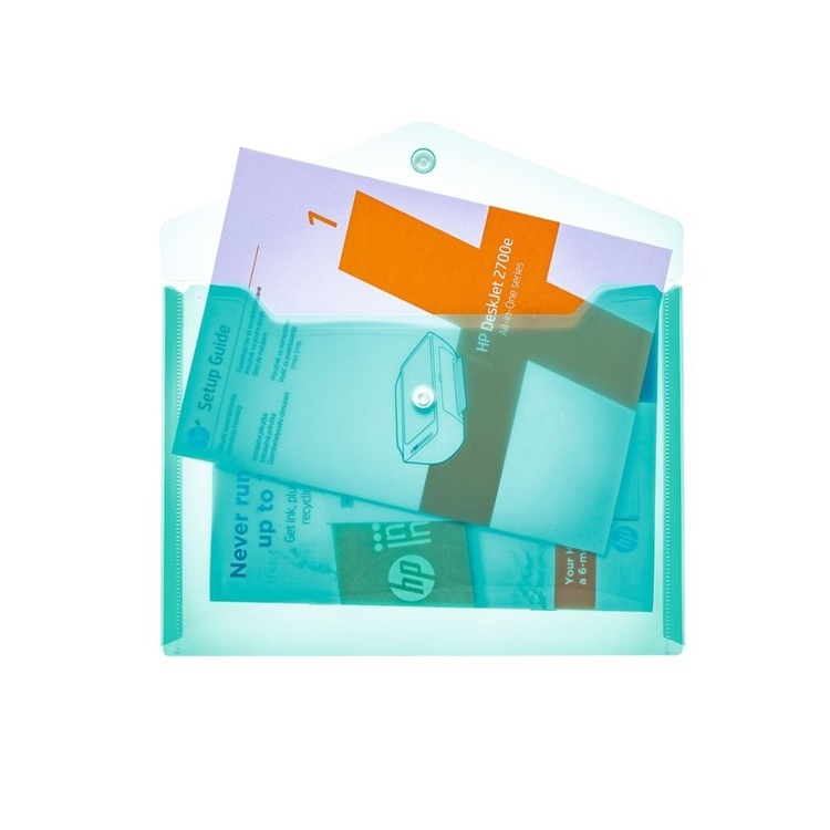 Kuvertmapp A5, HERMA ENVELOPE, 25 x 18 cm, Transparent Turkos