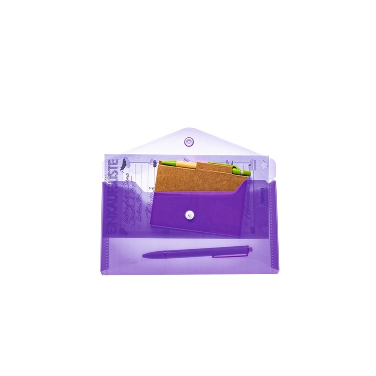 Kuvertmapp, HERMA ENVELOPE, 22 x 12 cm, Transparent Lila