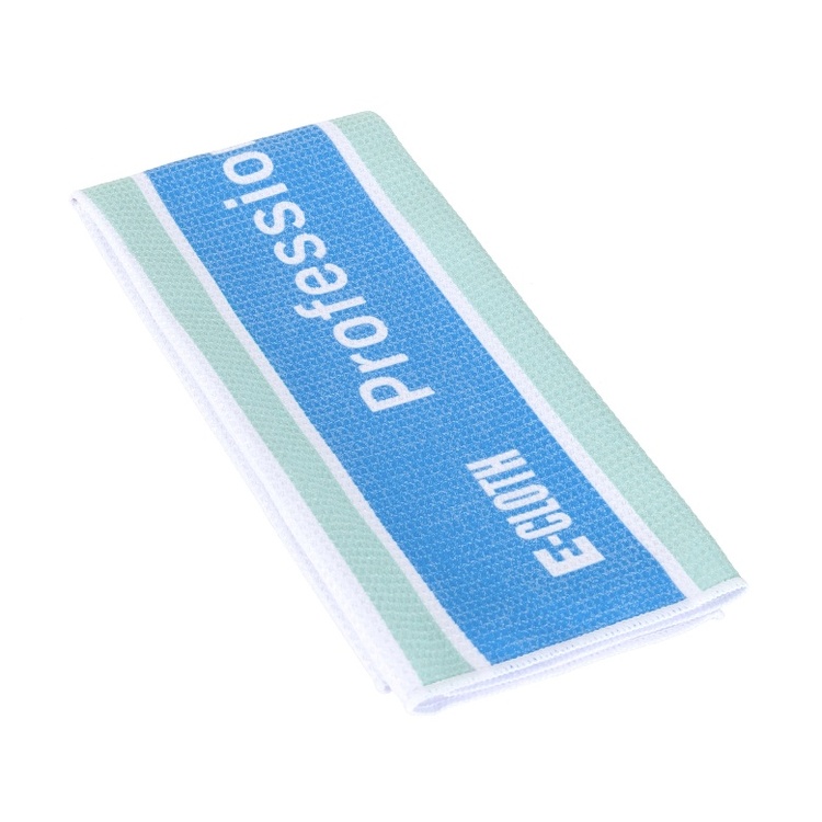 Kökshandduk för Glas & Porslin, PROFESSIONAL FINISH TOWEL, 40 x 60 cm, Vit / Grön / Blå