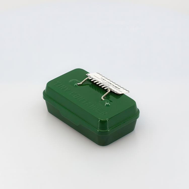 Liten Ask i plåt, TINY CONTAINER, 10,7 x 6,2 x H 3,4 cm, Hightide