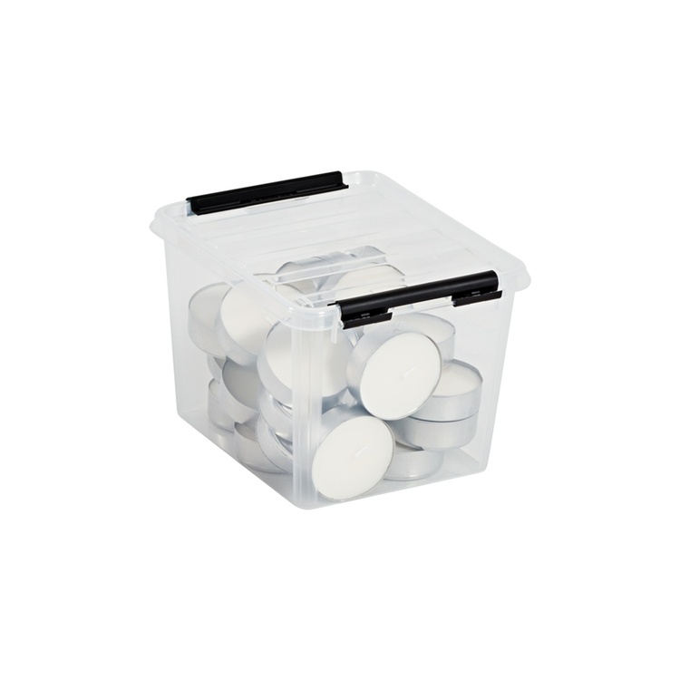 Liten Låda, SMARTSTORE 3L, CLASSIC, 21 x 17 x H15 cm, Klar / Svart