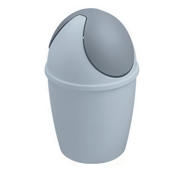 Liten Papperskorg med vipplock, TIGLIO TABLE BIN, Ø 14 x H 22 cm