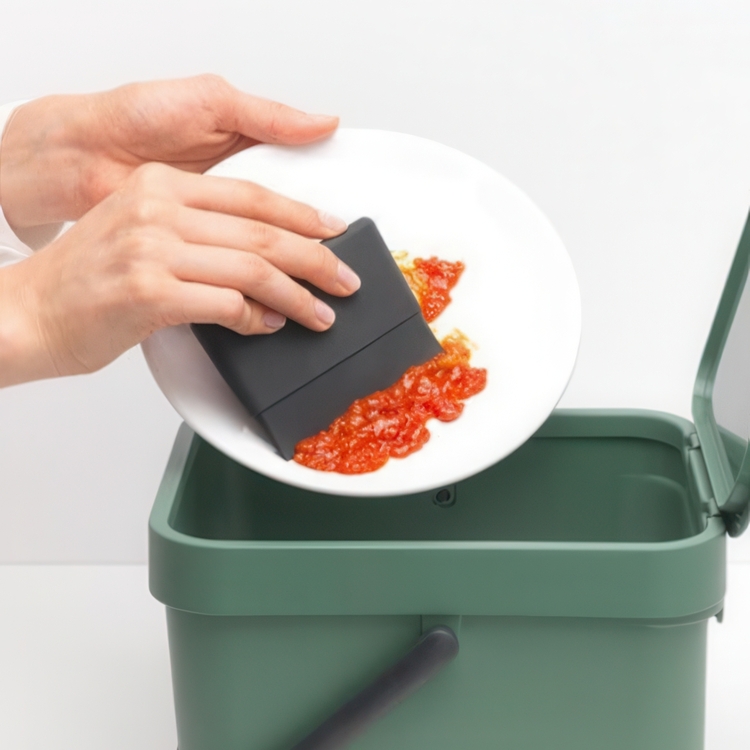 Liten skrapa, Silikon, DISH SQUEEGEE, 10,5 x 7,5 cm, Brabantia, Mörkgrå