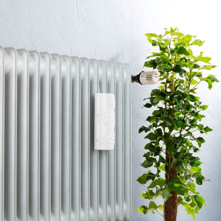 Luftfuktare för element i Keramik, FLOWERS HANGING HUMIDIFIER, Vit