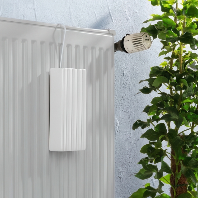 Luftfuktare för element i Keramik, STRIPES HANGING HUMIDIFIER, Vit