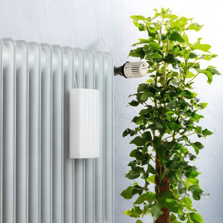 Luftfuktare för element i Keramik, STRIPES HANGING HUMIDIFIER, Vit