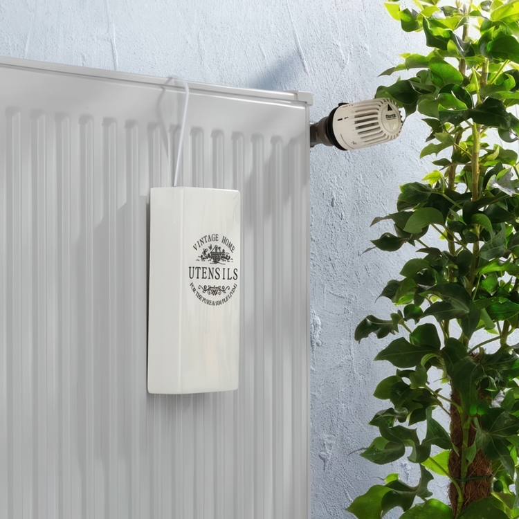 Luftfuktare för element i Keramik, VINTAGE HOME UTENSILS, Vit