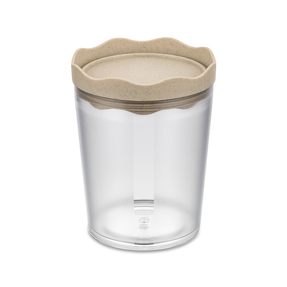 Lufttät behållare, 750 ml, KOIZOL PRINCE ORGANIC MEDIUM CONTAINER , Transparent / Beige