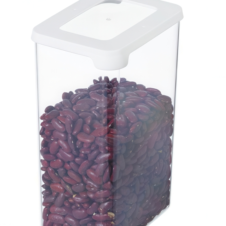 Lufttät behållare, Medium, 1,6 Liter, VISION Klar / Vit