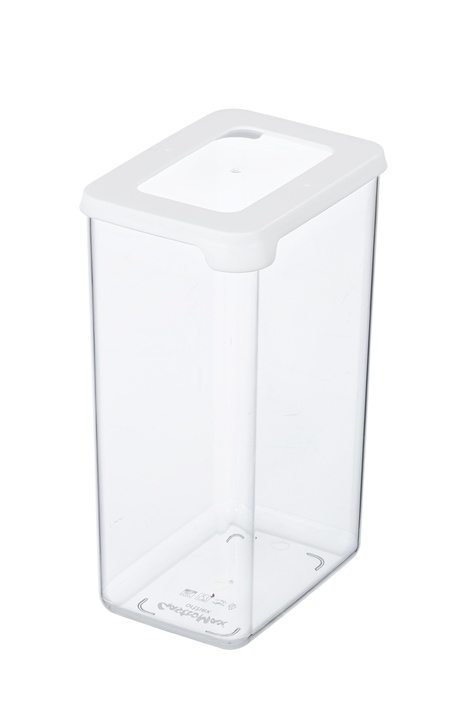 Lufttät behållare, Medium, 1,6 Liter, VISION Klar / Vit