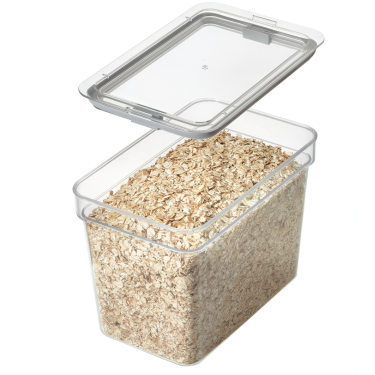 Lufttät Förvaringsburk, 2.1 L, iD FRESH MEDIUM TALL CANISTER, 13 x 20,5 x H 15 cm, Transparent 