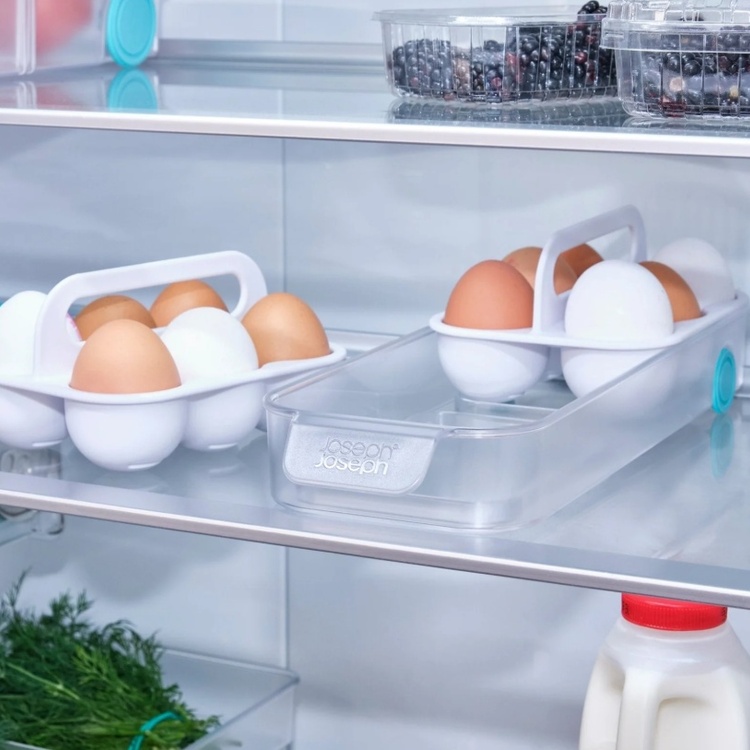 Låda för ägg, JOSEPH JOSEPH EGG STORAGE CADDY, 11,9 x 32 x H 9 cm, Vit