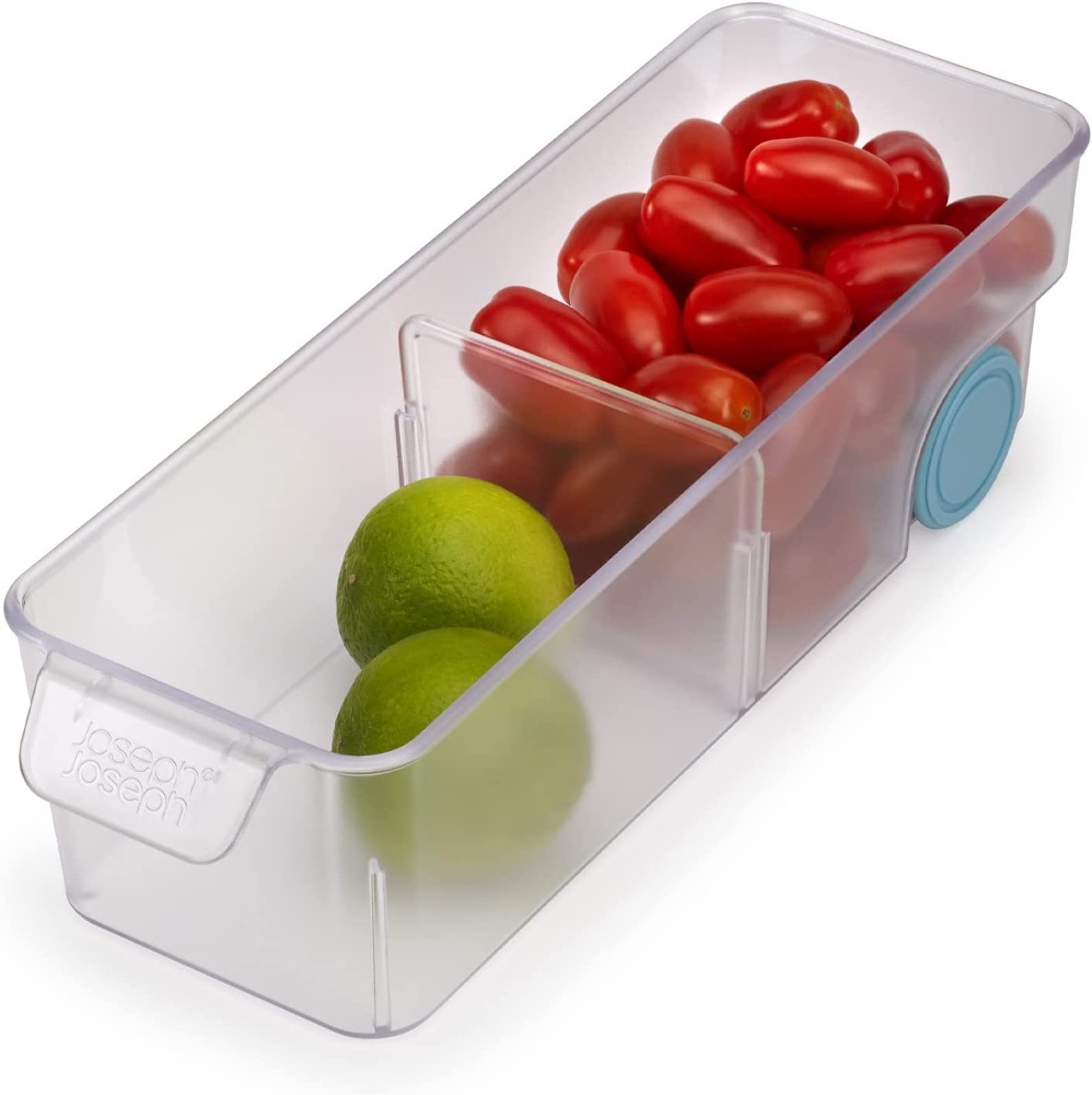 Låda med hjul, JOSEPH JOSEPH COMPACT STORAGE BIN, 10,4 x 30,8 x H 8,5 cm, Transparent