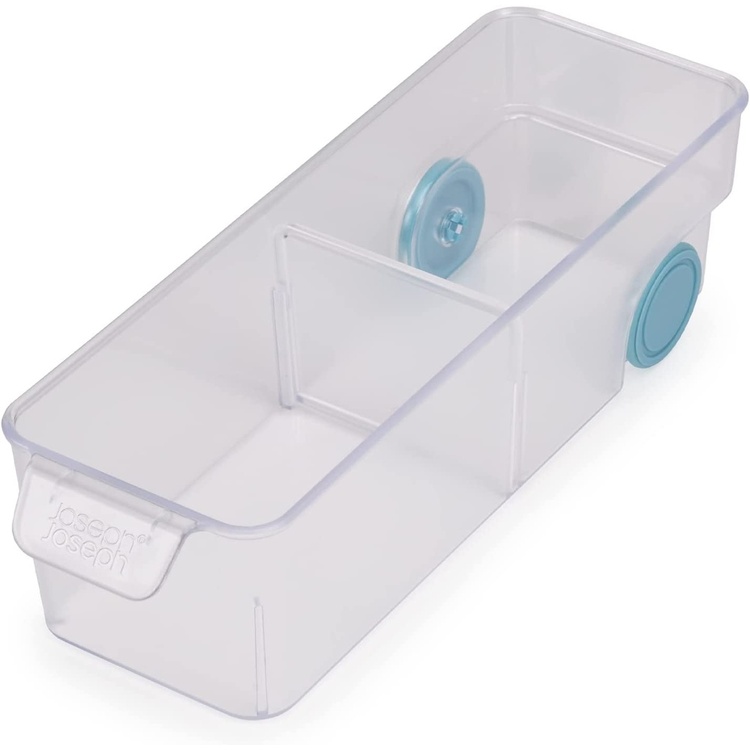 Låda med hjul, JOSEPH JOSEPH COMPACT STORAGE BIN, 10,4 x 30,8 x H 8,5 cm, Transparent