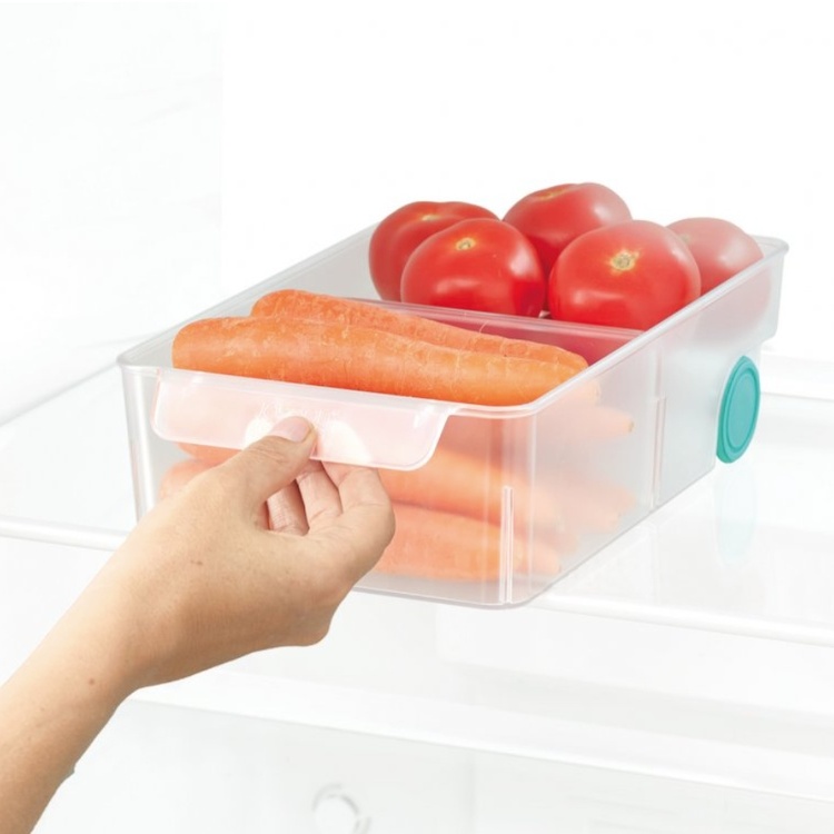 Låda med hjul, JOSEPH JOSEPH LARGE COMPACT STORAGE BIN, 17,4 x 30,8 x H 8,5 cm, Transparent