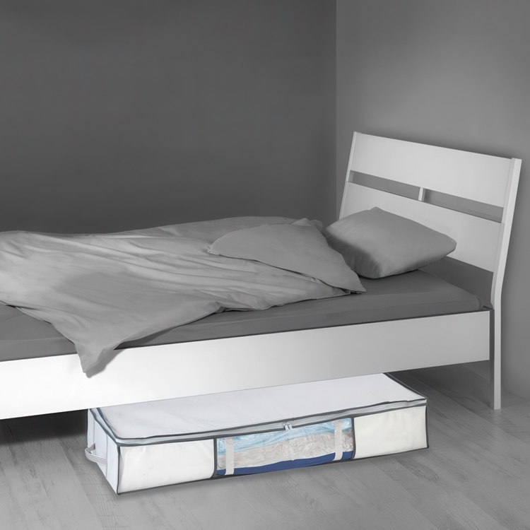 Låda med vakuumpåse, under sängen, SOFT BOX UNDER BED, 105 x 45 x H 15cm, vit