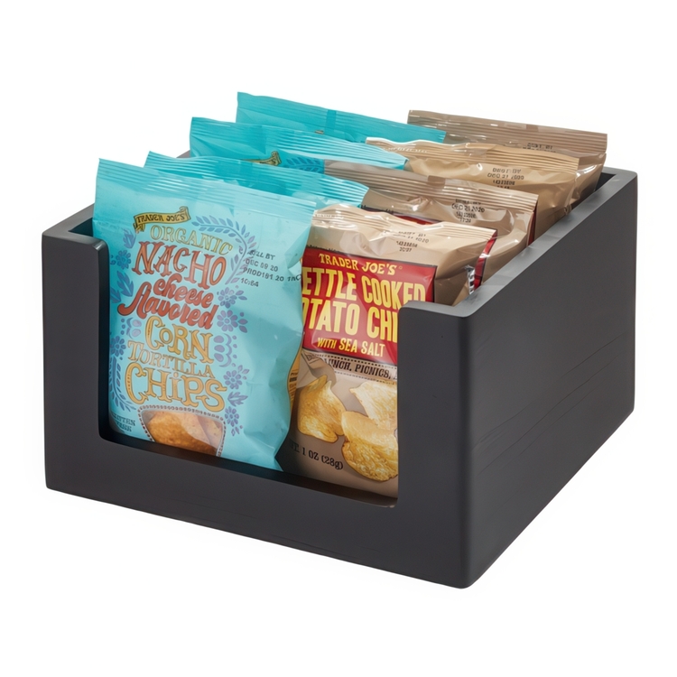 Låda med öppen front, THE HOME EDIT OPEN FRONT SMALL ECO WOOD BIN, 25,