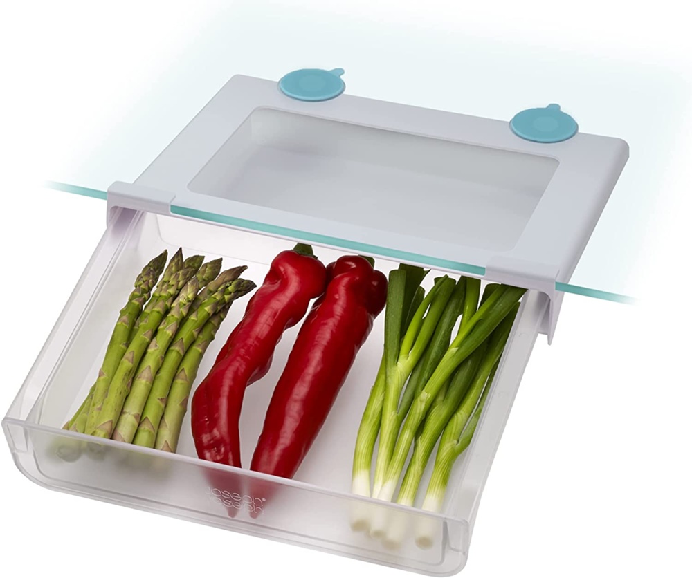 Låda under hylla, JOSEPH JOSEPH FRIDGE UNDER SHELF DRAWER, 31,3 x 25, 5 x H 8,5 cm, Transparent