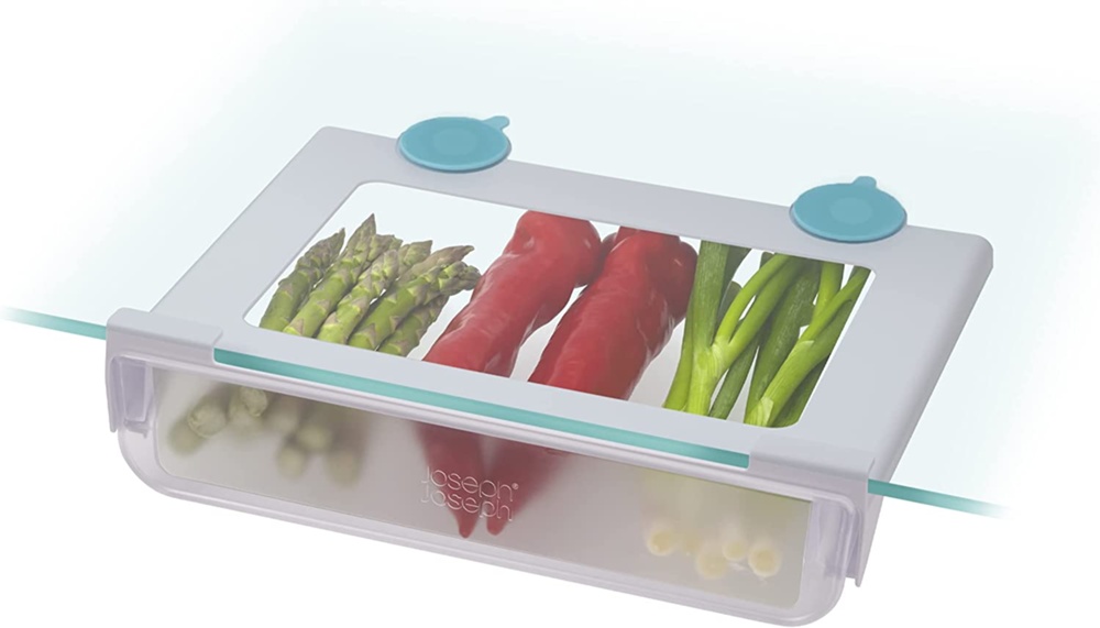 Låda under hylla, JOSEPH JOSEPH FRIDGE UNDER SHELF DRAWER, 31,3 x 25, 5 x H 8,5 cm, Transparent