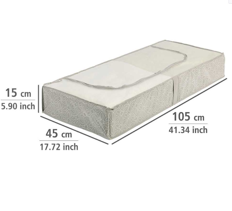 Låda under sängen, Mjuk, BALANCE, 105 x 45 x H 15 cm, Beige
