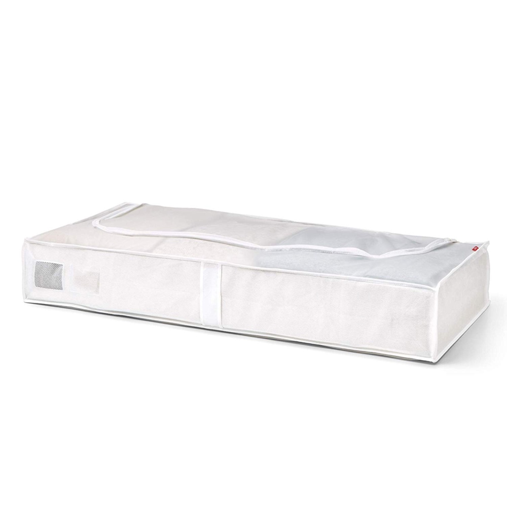 Låda under sängen, Mjuk, NON WOVEN, 45 x 103 x H16 cm, Vit
