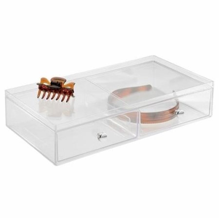 Lådförvaring, 2 lådor, ID CLARITY WIDE VANITY DRAWER, 33 x 16,5 x H 7,6 cm, Klar 