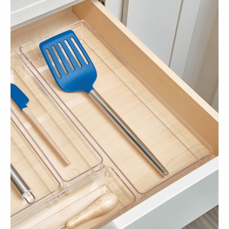 Lådinredning, Bred, iDESIGN DRAWER SOLUTIONS XL, 38,1 x 15,2 x H 5,1 cm, Transparent