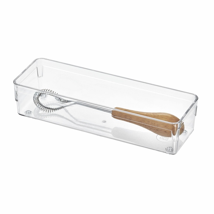 Lådinredning, Långsmal, iDESIGN DRAWER SOLUTIONS MEDIUM, 22,9 x 7,6 x H 5,1 cm, Transparent