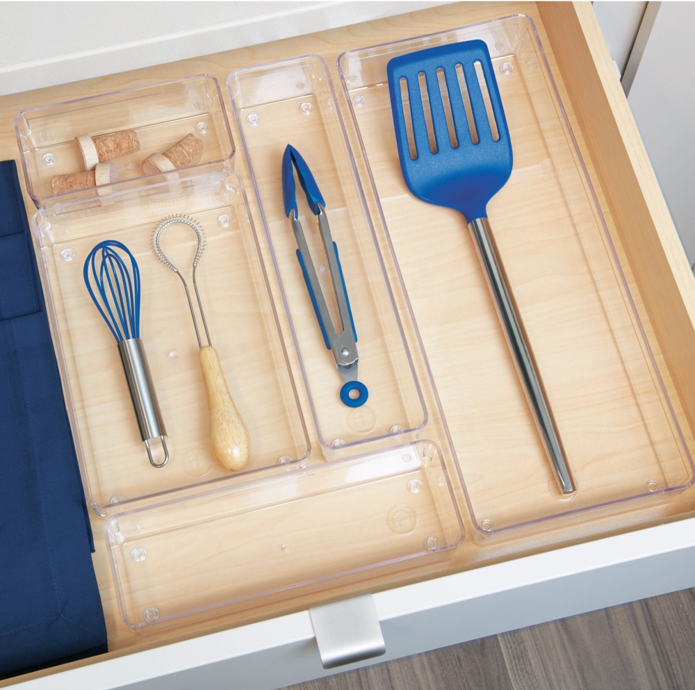 Lådinredning, Långsmal, iDESIGN DRAWER SOLUTIONS SMALL, 15,2 x 7,6 x H 5,1 cm, Transparent
