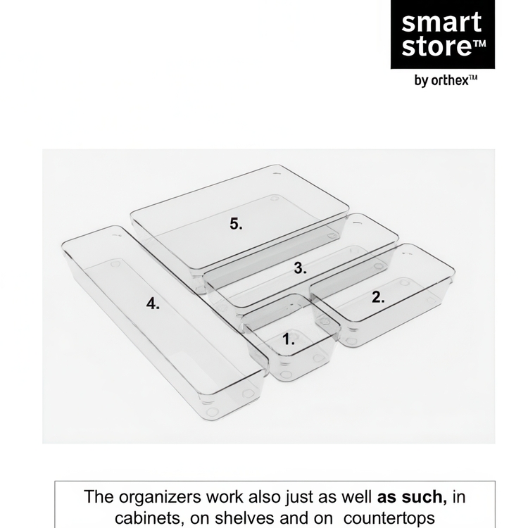 Lådinredning, Rektangulär, COMPACT SORT, 30 x 20 x H 6 cm