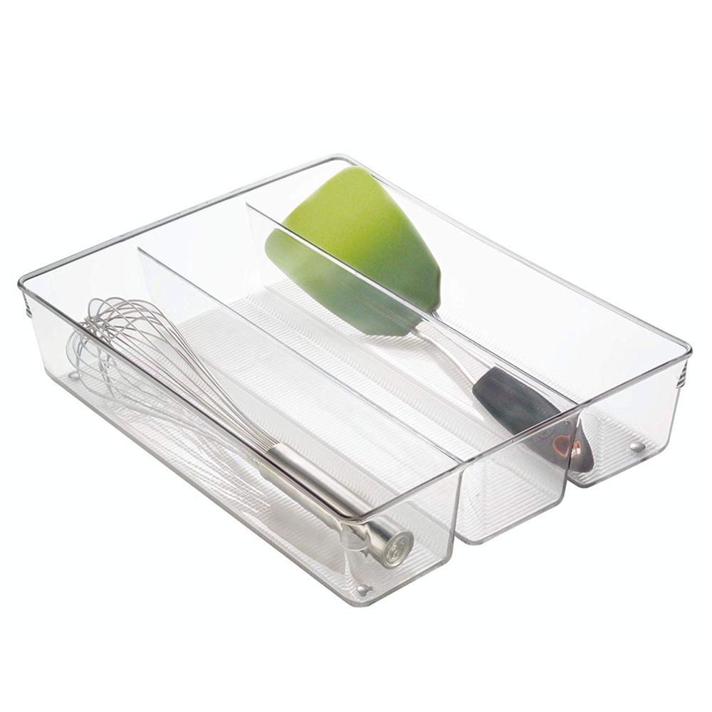 Lådinsats för köksredskap, 3 fack, LINUS GRAND UTENSILS, 35 x 26,7 x H 7,6 cm, Klar