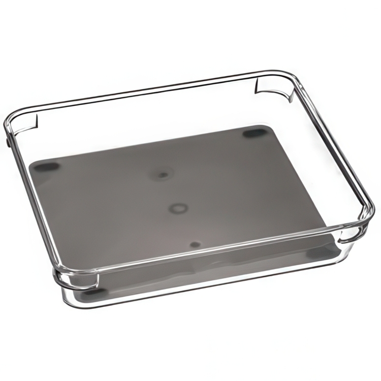 Lådinsats, Rektangulär, TIDY SMART ORGANIZER, 24 x 16 x H 4,5 cm, Klar / Mörkgrå