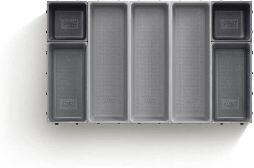 Lådinsatser, Set med 7st, BLOX SMALL DRAWER ORGANISER, Joseph Joseph, Grå