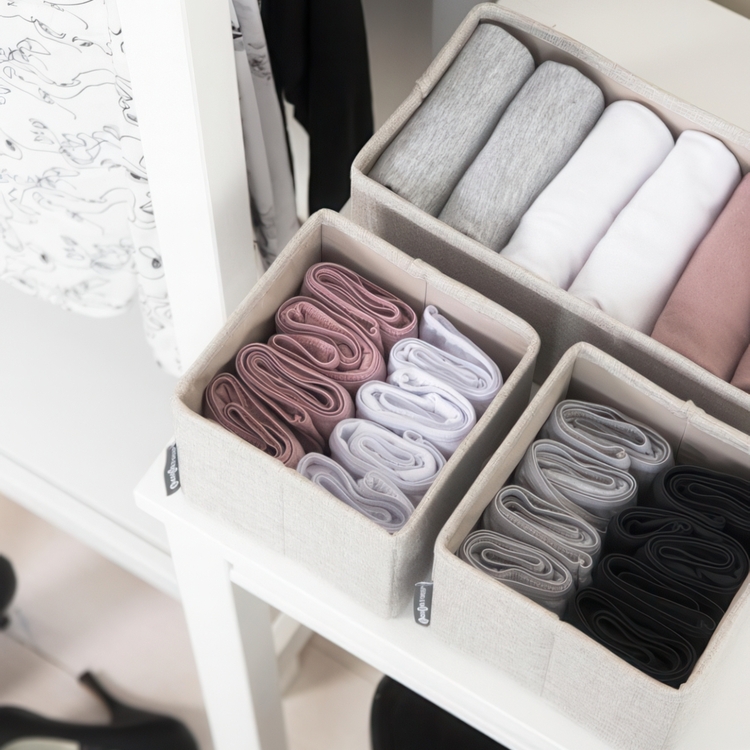 Lådor för sortering, 3 st, BIGSO SOFT DRAWER ORGANIZERS