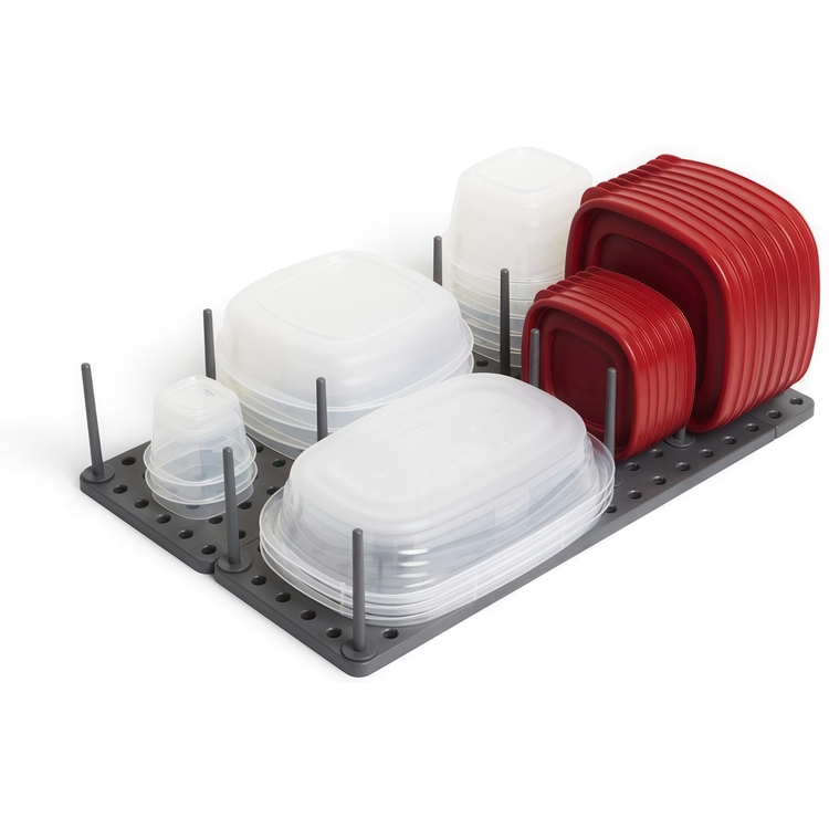 Lådorganiserare, 2 st, Justerbara, PEGGY, Umbra, Mörkgrå