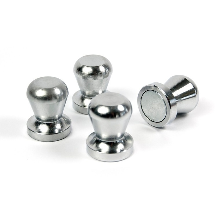 Magneter / Magnetkrokar, Superstarka, 3 st, THE BOSS, Ø 2 x H 2,4 cm , Silver