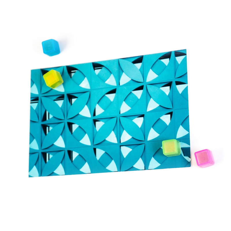 Magneter, Superstarka, 4 st, CUBE NEON, 1 x 1 x H 1 cm, Silver / Mix