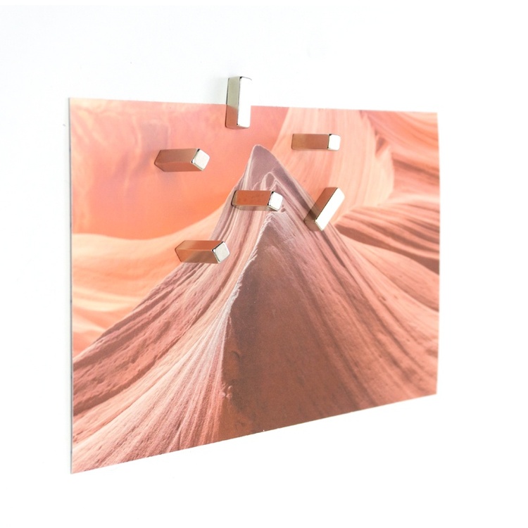 Magneter, superstarka, 6st, STICK MAGIC MAGNET, 0,5 x 0,5 x H 1,5 cm Silver