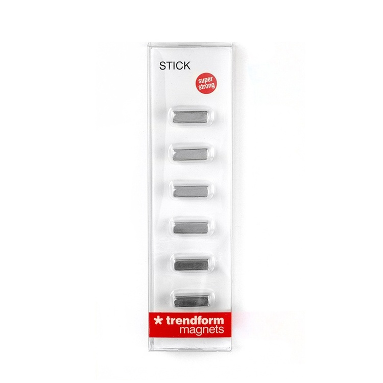 Magneter, superstarka, 6st, STICK MAGIC MAGNET, 0,5 x 0,5 x H 1,5 cm Silver