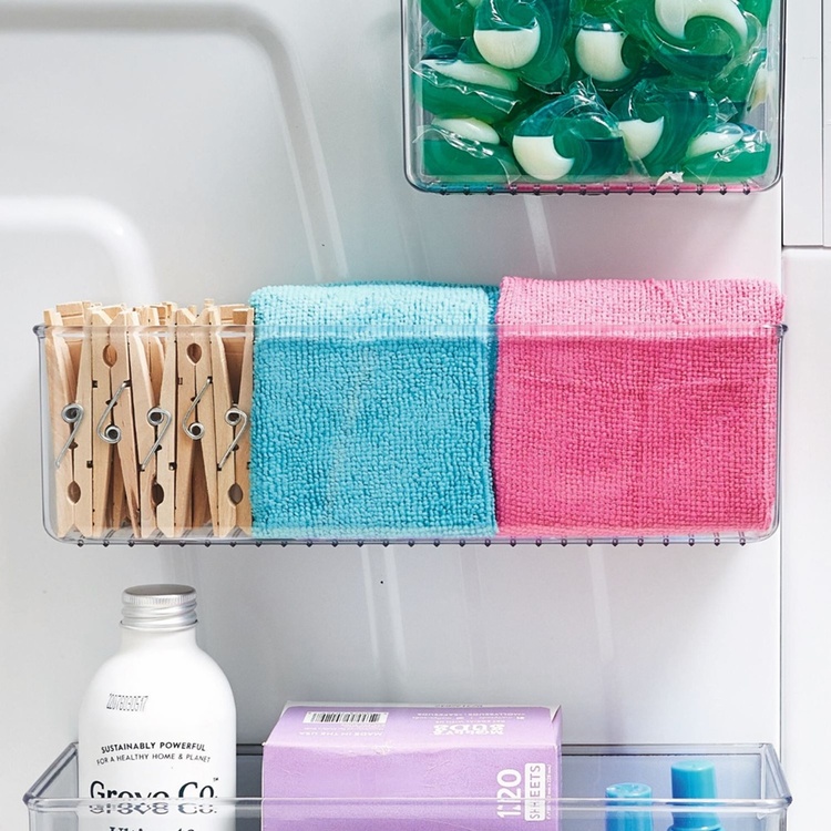 Magnetisk Förvaring, ID MEDIUM MAGNETIC BIN, 28 x 7,5 x H 8,5 cm, Transparent