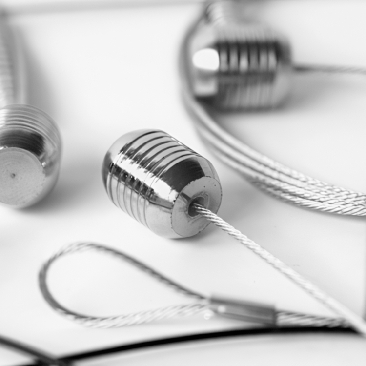 Magnetisk korthållare med 8 minimagneter, STEELY DAN, H 150 cm, Silver