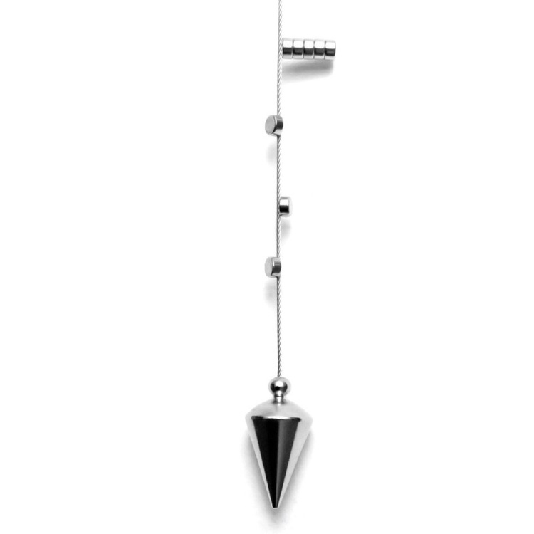 Magnetisk Korthållare, Lodrät, STEELY FRANK, H 150 cm, Silver